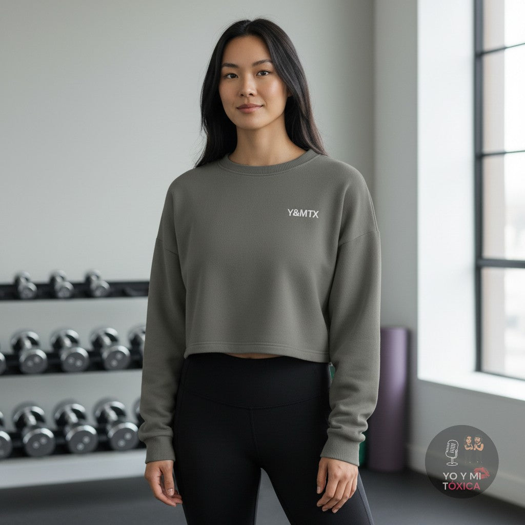 Sudadera Crop Unisex Y&MTX– Yo y Mi Tóxica