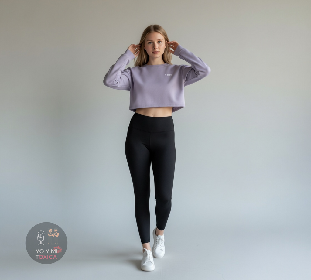 Sudadera Crop Unisex Y&MTX– Yo y Mi Tóxica