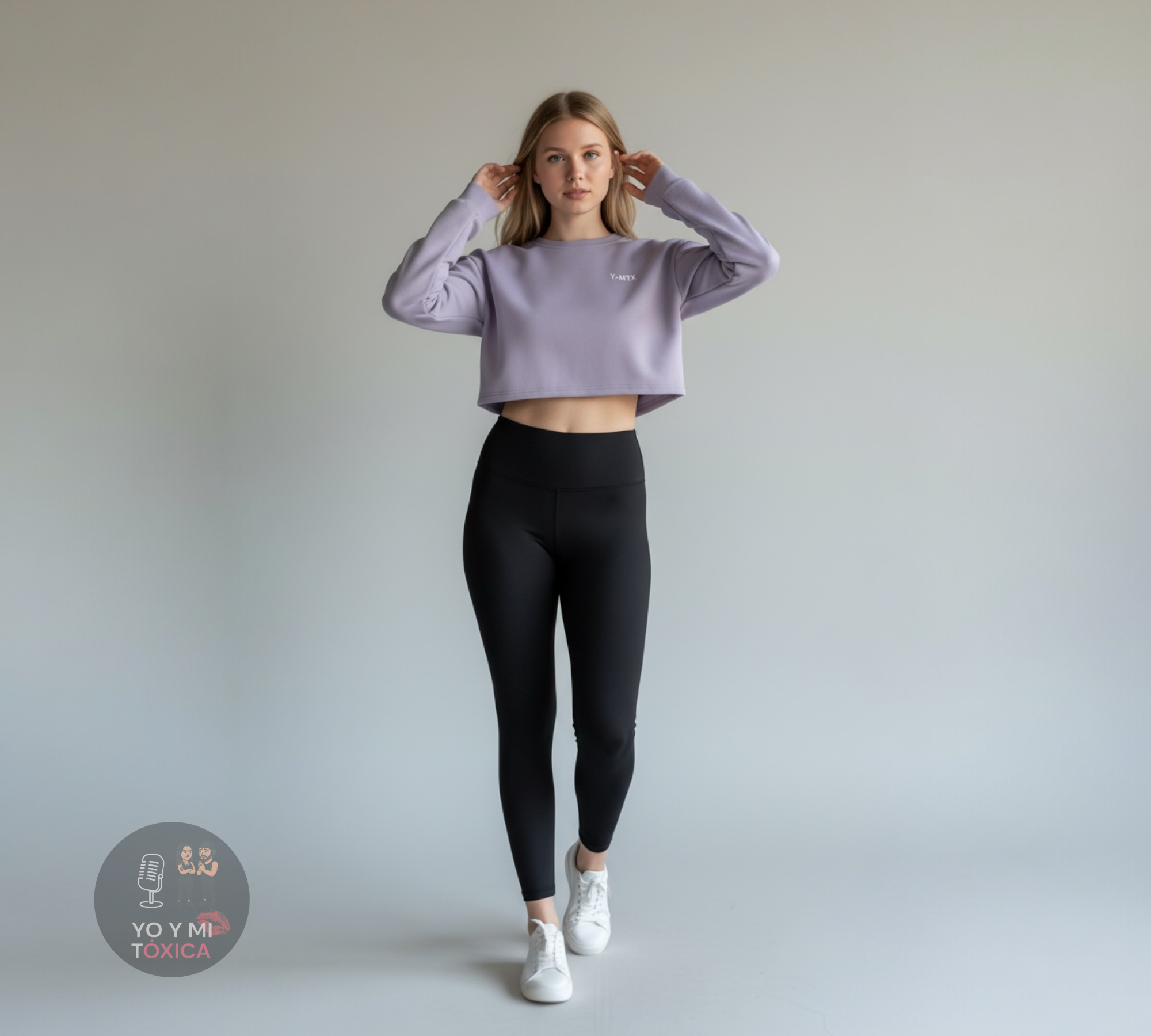 Sudadera Crop Unisex Y&MTX– Yo y Mi Tóxica