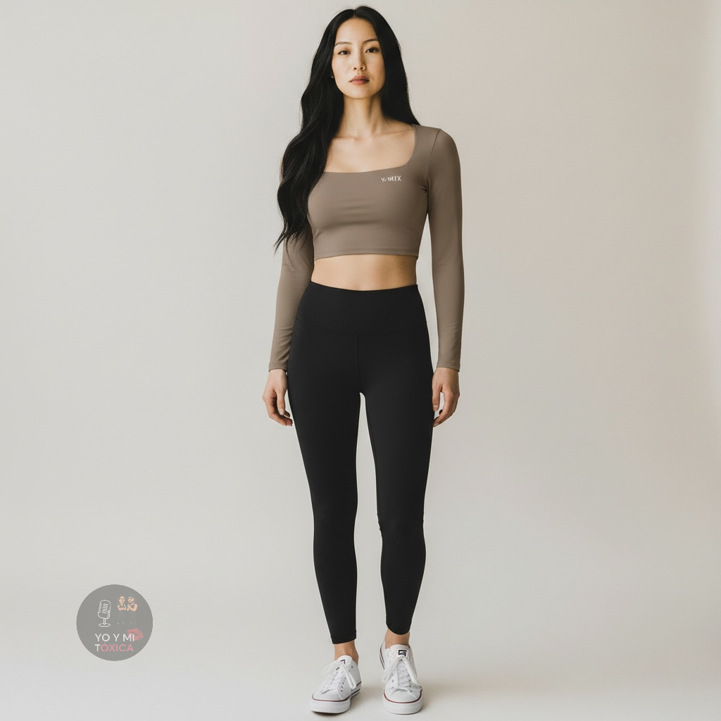 Crop Top Deportivo Manga Larga Mujer Y&MTX– Yo y Mi Tóxica