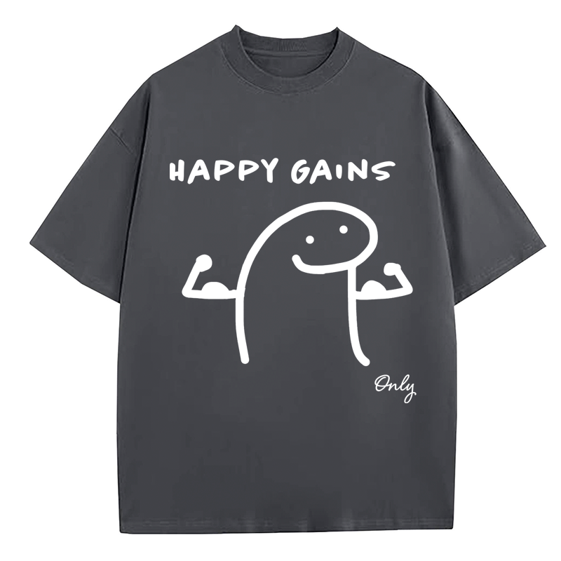 Men's 100% Cotton Drop Shoulder Fashion Tees: Ivory